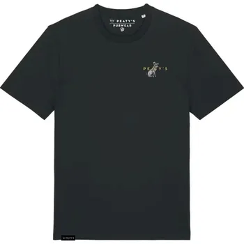 cyklistický dres PEATY'S PUBWEAR TRIKO S KRÁTKÝM RUKÁVEM SUPERDOG / BLACK (PPW-25-TEE-SUP-BLK) M