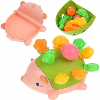 ostatní stavebnice Vzdělávací Senzorický Ježek Montessori Vyjímatelné Bodliny Stavebnice Třídič - Zelený