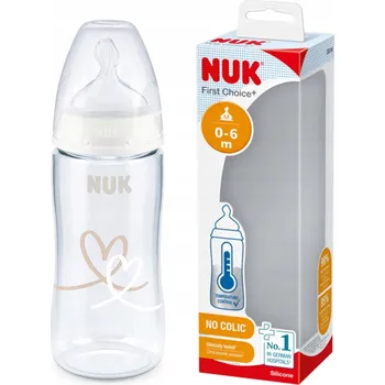 Kojenecká láhev NUK FIRST CHOICE+ LÁHEV 300 ML DUDLÍK 0-6 M