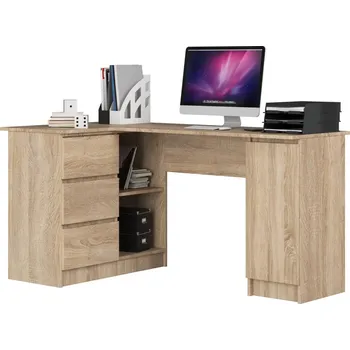 Psací stůl Rohový psací stůl SILAN - dub sonoma, levé provedení