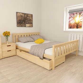 Postel EB Postel z masivu Aneta 90 x 200 cm - Přírodní