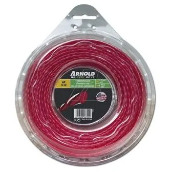 ARNOLD Žací struna AF 3.12, 2.7 mm x 56.4 m, červená, kruhová, kroucená