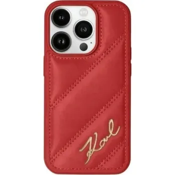Pouzdro na mobilní telefon Zadní Kryt Karl Lagerfeld pro Apple iPhone 15 Pro červený