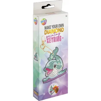 kreativní sada Vytvoř si vlastní PŘÍVĚSEK DELFÍN DIY – velká kreativní sada diamond painting