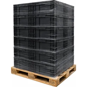 Stavební technika Přepravek R-KLT 6129 ESD - paleta 28 ks 60 x 40 cm, na paletě