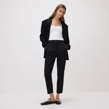 Dámské kalhoty Reserved - Kalhoty s puky z bavlny - černý - 183IS-99X - 183IS-99X-38