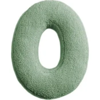 Dekorace do dětského pokoje MEALINI Plyšové písmeno Zelené O