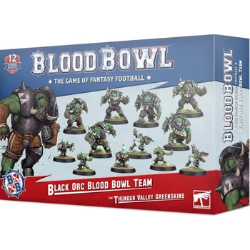 Games Workshop Black Ork Team: The Thunder Valley Greenskins (Blood Bowl team)
