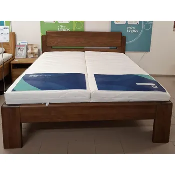 Postel FMP Lignum Wanda postel - buk průběžný, moření č. 403 180 x 200 cm - výprodej z expozice Moření: lak č. 403, Výška bočnice: 50 cm, Rozměr: 180 x 200 cm, Čelo: lak č. 403