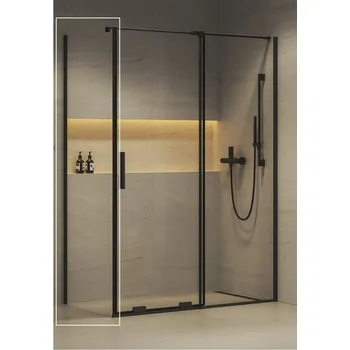 Ravak Roll Boční stěna 80 cm, transparent/černá X90V40300Z1