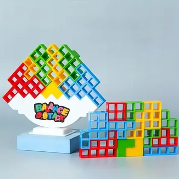 ostatní stavebnice HRA vzdělávací skládačka TETRIS věž TETRA TOWER 64 DÍLNÁ