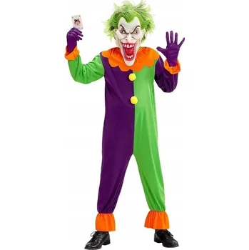 Karnevalový kostým Kostým Jokera Šílený Klaun Kostým Démonický Joker Šašek Halloween 158