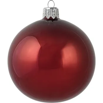 Vánoční dekorace Baňka vínový opál