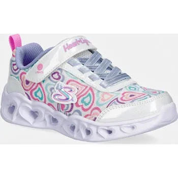 Chlapecké tenisky Dětské tenisky Skechers HEART LIGHTS 303257L stříbrná SLV, EUR 34