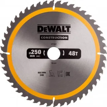 Pilový kotouč Kotouč DeWalt DT1957 na dřevo 250 x 30 mm, 48 zubů
