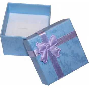 Dárková krabička Papírová krabička na šperky - modrá