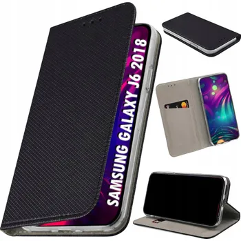 Pouzdro na mobilní telefon Flipové pouzdro pro SAMSUNG GALAXY J6 2018 Pouzdro + Sklo 9H UZAMYKATELNÉ