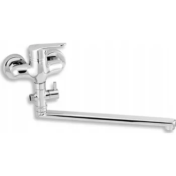 Vodovodní baterie Nástěnná vanová baterie Novaservis Titania stříbrná