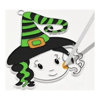 Set školních potřeb Halloweenowy witrażyk do malowania