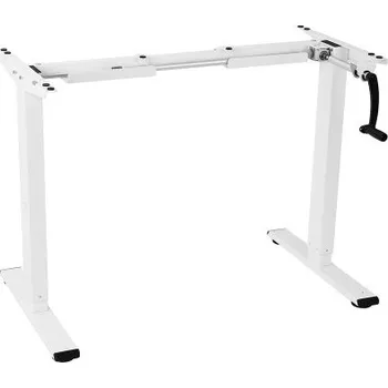 Jednací stůl Výškově nastavitelný stůl H1W, nosnost 80 kg, bez desky, bílý - N FLEXISPOT