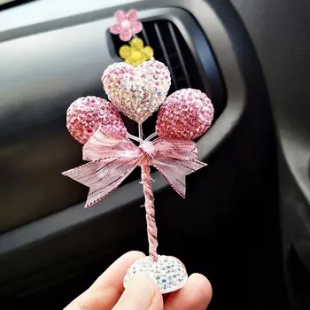 Obraz DEKORACE AUTO BALÓNKY SRDCE DIAMANT DÁREK LÁSKA