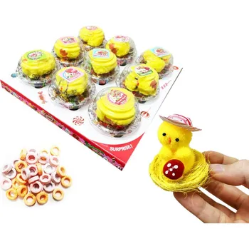 Bonbon Trebor Sweets Velikonoční kuře v ošatce s cukrovinkou 50 g