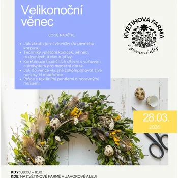 Velikonoční dekorace 28. března - Workshop Velikonoční věnec