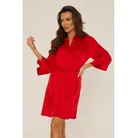 Dámský saténový župan Cordelia červený XL