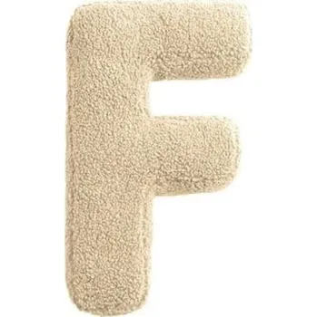 Dekorace do dětského pokoje MEALINI Plyšové písmeno Krémové F