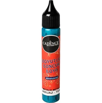 Výtvarná barva Metalická kontura Cadence Dimensional Paint, 25 ml - turquoise, tyrkysová