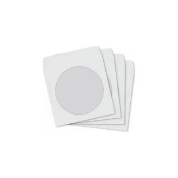 Obálka Herlitz CD/DVD OBÁLKA SK (SAMOlepicí) S OKÉNKEM, BÍLÁ 1000 KS