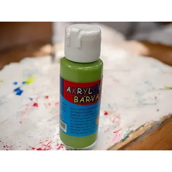 Výtvárné potřeby Akrylová barva 60ml - zelená světlá (yellow green)