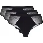 GORTEKS Hela bavlněné brazilské kalhotky s krajkovou zadní stranou, trojbalení, velikost 38