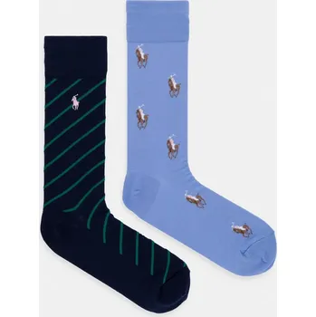 Ponožky Polo Ralph Lauren 2-pack 449P11942 modrá 55X, vel. ONE SIZE