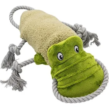 Hračka pro psa HipHop Krokodýl pískací plyšová hračka pro psy 34 cm