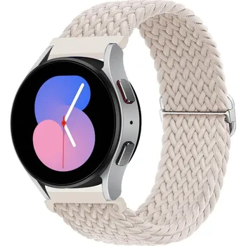 Řemínek na hodinky Enem Pletený rychloupínací řemínek 20mm - Krémový IR-AWGW-0625