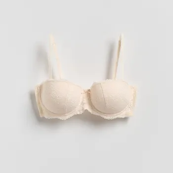 Podprsenka Reserved - Krajková push up podprsenka - krémová - 728HP-01X - 728HP-01X-85C