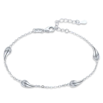 Náramek Moonlit Stříbrný náramek s kapkovými přívěsky