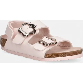 Dívčí sandály Dětské sandály Birkenstock Milano AS Kids Flower 1031667.24.35 růžová 03X, EUR 25