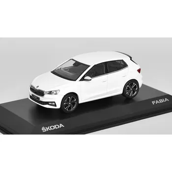autíčko Škoda Fabia IV bílá 1:43 Škoda Fabia A07 - kovový model