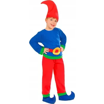 Karnevalový kostým KOSTÝM TRPASLÍK SKŘÍTEK TMAVĚ MODRÁ TRPASLÍK ELF 110