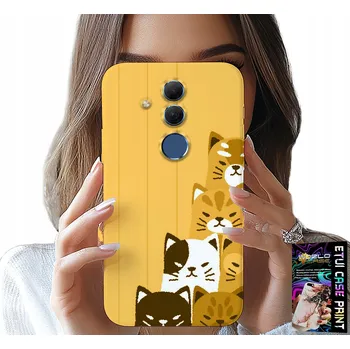 Pouzdro na mobilní telefon POUZDRO pro HUAWEI MATE 20 LITE - LOVE CAT, s kočkami, obal + SKLO