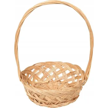 Nákupní košík Velikonoční proutěný košík na svěceninu fi22cm