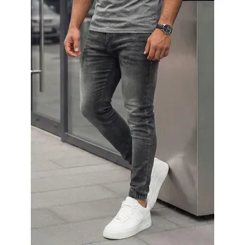 Černé pánské džíny skinny fit Bolf R927A2 - 2XL