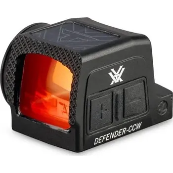 Airsoft Kolimátor VORTEX DEFENDER CCW Enclosed Solar Micro Red Dot 3 MOA
