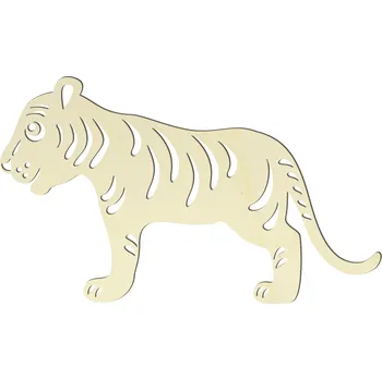 Dekorace do dětského pokoje Dřevěný tygr