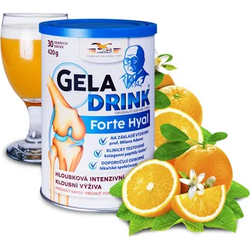 Orling Geladrink Forte Hyal nápoj 420 g, pomeranč