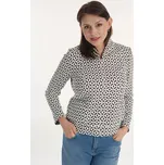 FRANK WALDER dámská bunda bíločerná vzorovaná slabá