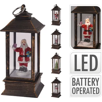 Vánoční dekorace Lucerna Vánoční LED 14 cm