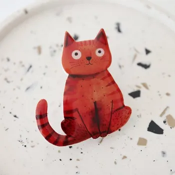 Brož Kočka zrzavá brož - Kokino